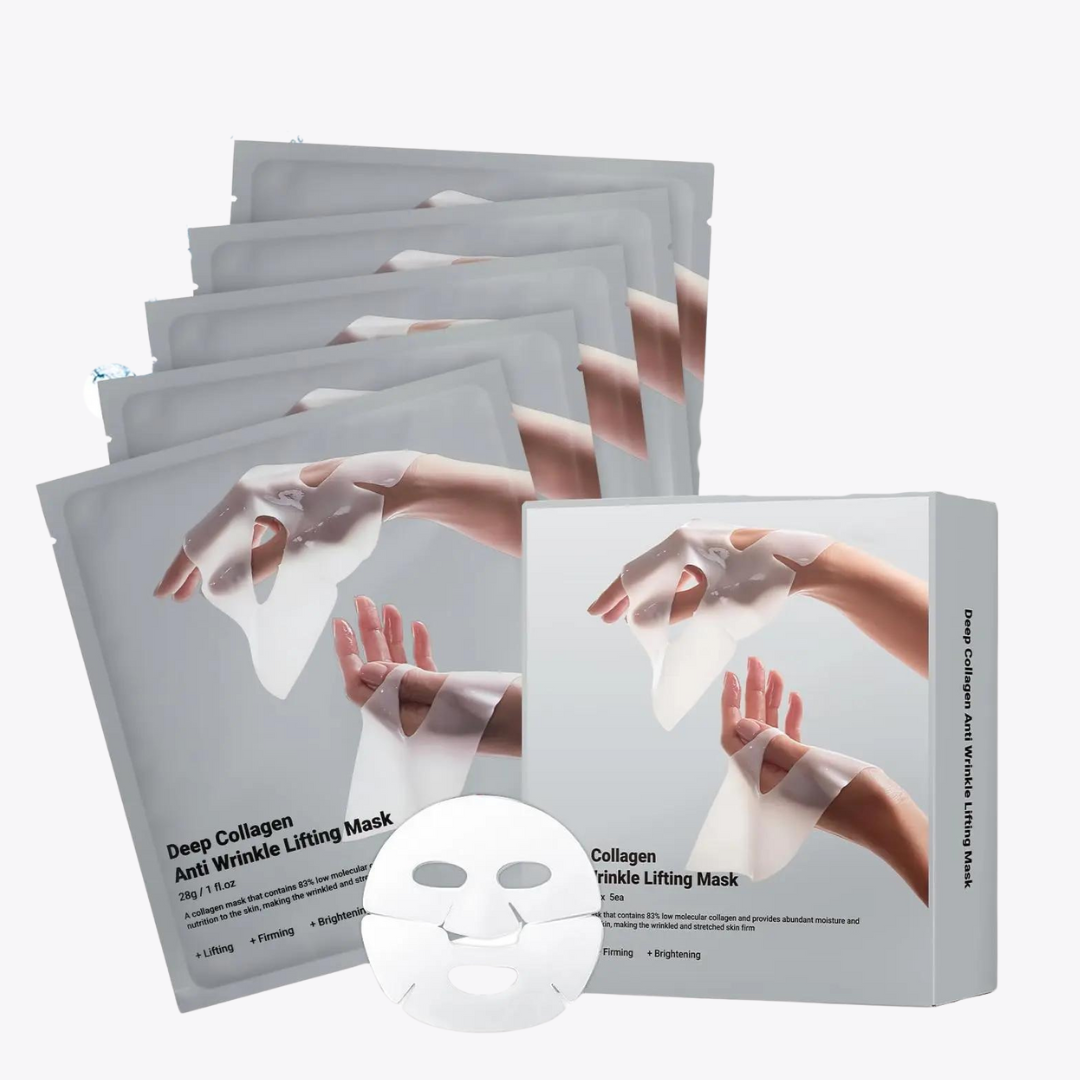 Kit HydraGlow - Máscara Facial de Colágeno para Firmeza e Glow Imediato