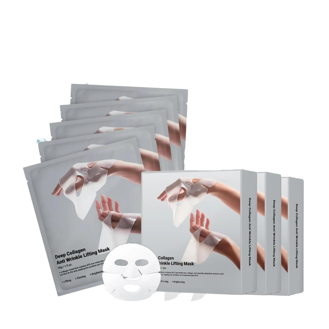 Kit HydraGlow - Máscara Facial de Colágeno para Firmeza e Glow Imediato