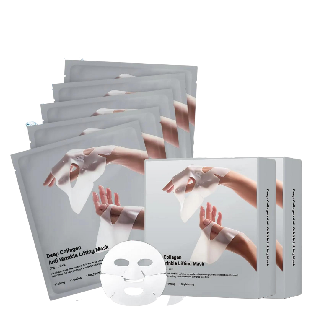 Kit HydraGlow - Máscara Facial de Colágeno para Firmeza e Glow Imediato