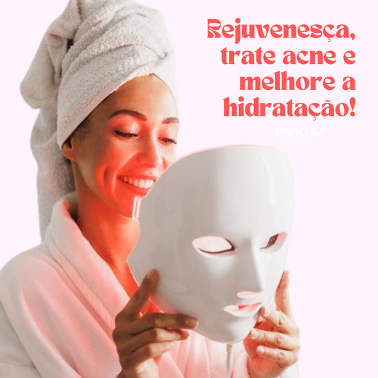 GlowTherapy LED - Máscara de Luz para Rejuvenescimento e Cuidados