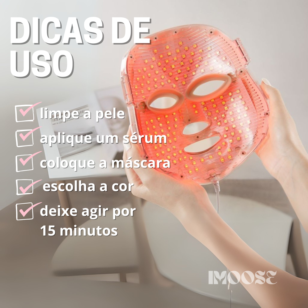 GlowTherapy LED - Máscara de Luz para Rejuvenescimento e Cuidados