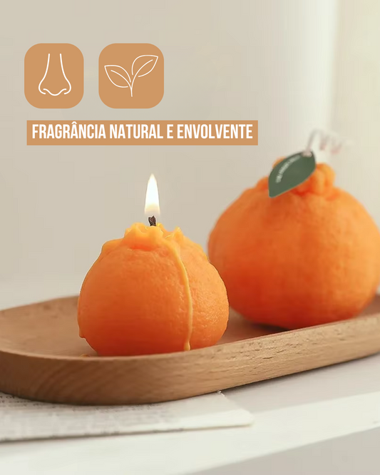 Vênus Cítrica - Vela perfumada de tangerina para aconchego e frescor