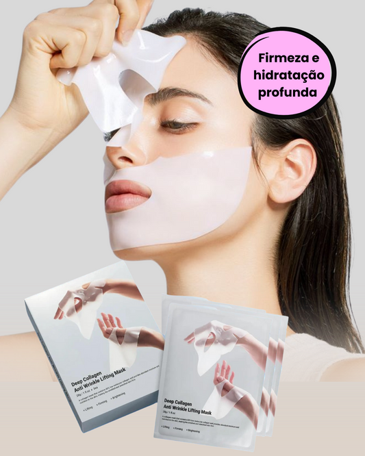 Kit HydraGlow - Máscara Facial de Colágeno para Firmeza e Glow Imediato